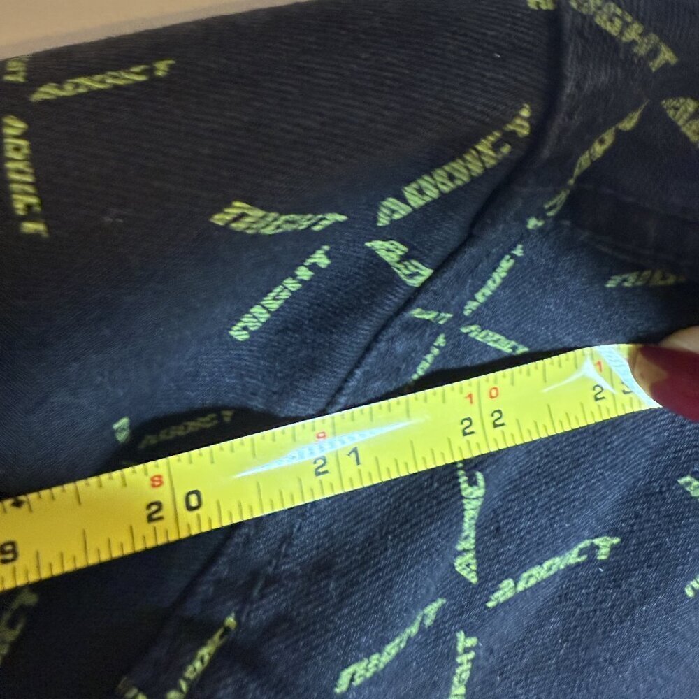 Night Addict Graphic Jacket Black Neon Green Streetwear Size L - Picture 3 of 5